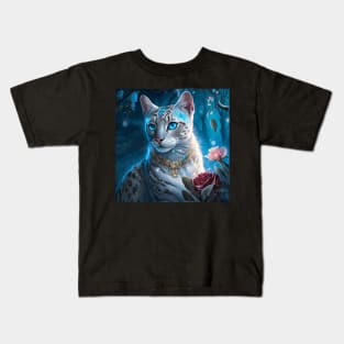 Enchanted Silver Bengal Cat Kids T-Shirt